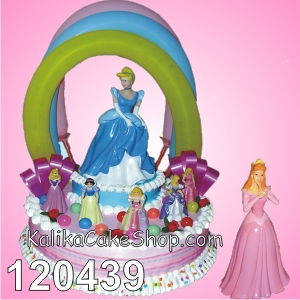 Kue Ulang Barbie Agnia Bandung Princess Balon Gambar