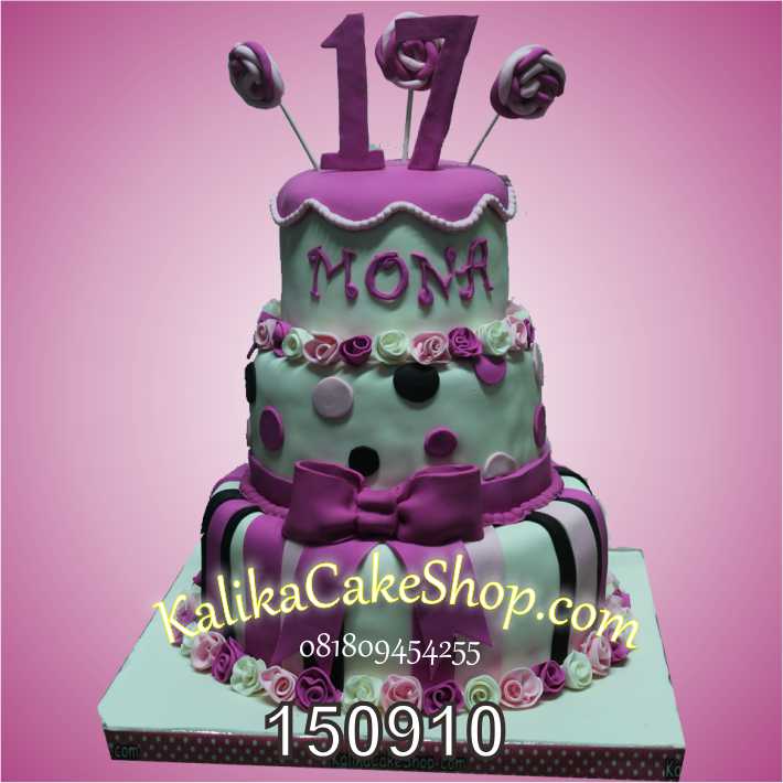 Kue Ulang Sweet 17 Monakue Bandung Mona Gambar