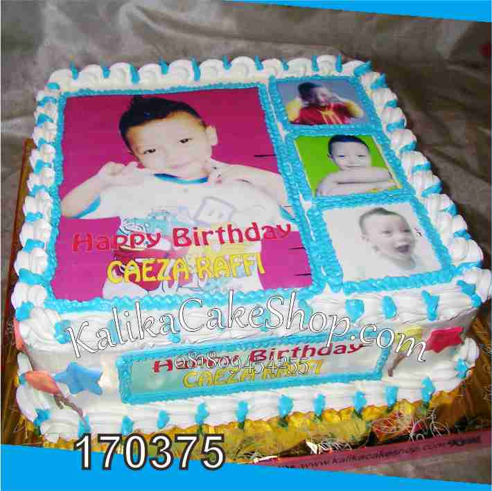 Gambar Kue Ulang Tahun Warna Biru