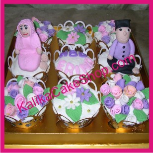 Cup Cakes Purple Pink
