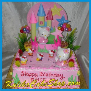 Hello Kitty Background Cake - Angelica