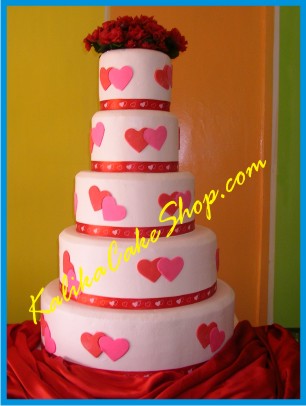 Wedding Cake 5 Layer Hati