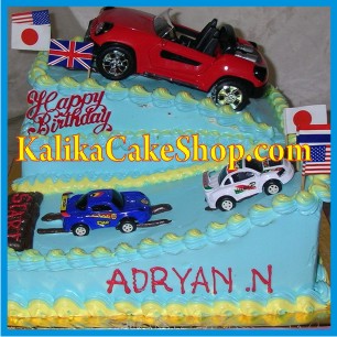 mobil merah cake Adryan