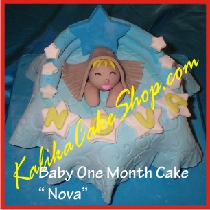 Baby One Month Cake Girl