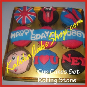 Cup Cakes Set Rolling Stones