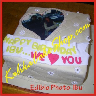 Edible Photo Cake Ibu