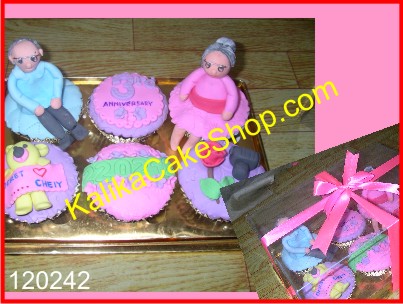 Cup Cakes 6pcs anniversary