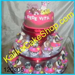 Cup Cakes set kucing