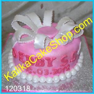 Ribbon cake pink