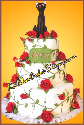 Kue Pengantin Bunga Mawar SS3