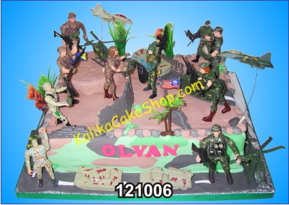 Army Background Cake Olvan