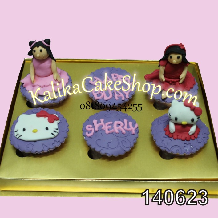 Cup Cake Set 6 Hello Kitty