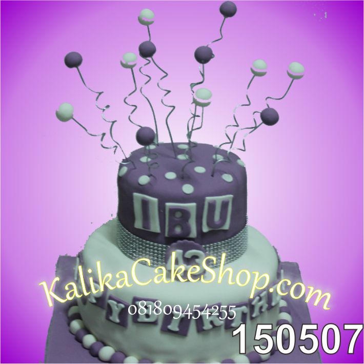 Kue Ulang Tahun Purple Ibu