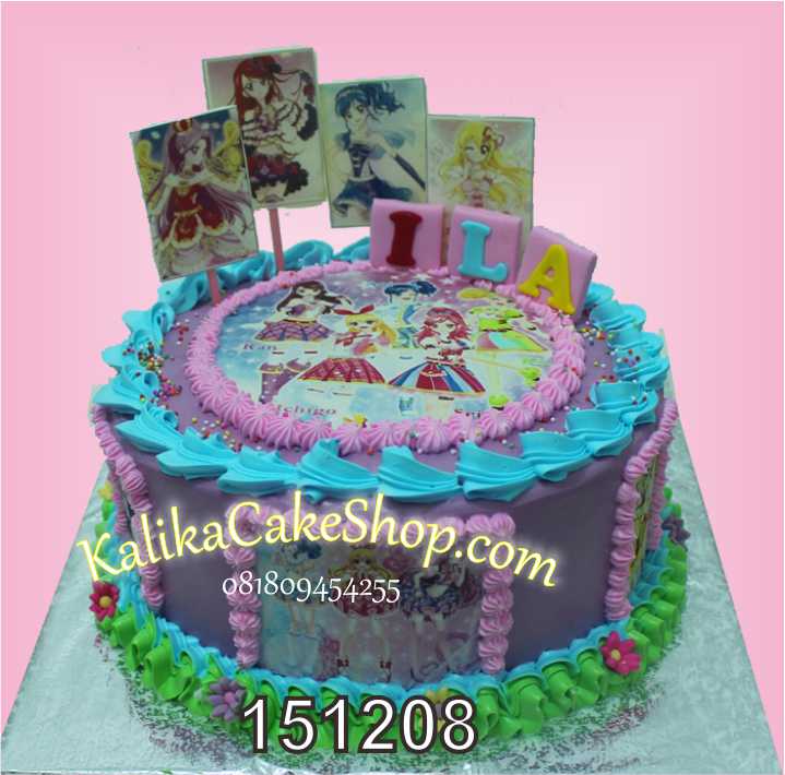 Aikatsu edible photo cake