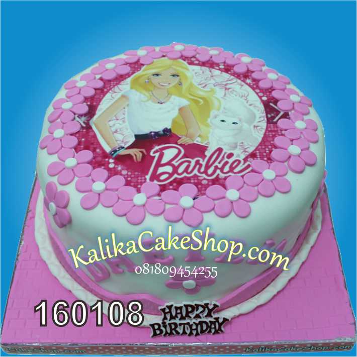Edible Photo Cake Barbie