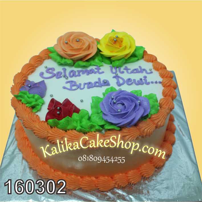 Flower Cake Orange Bunda