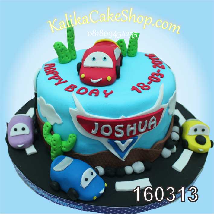cake birthday cars joshua