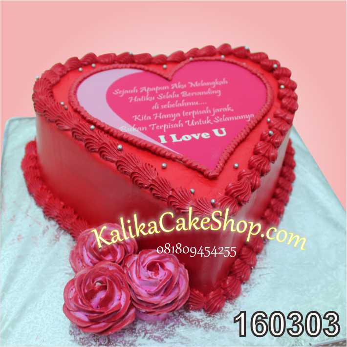 cake romantic love red