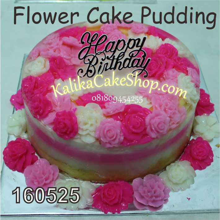 flower pudding Cake strawbery