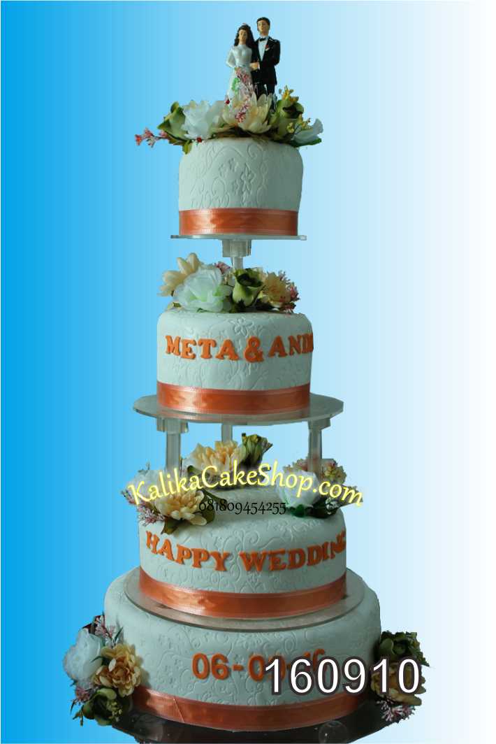 Cake Wedding 4 Susun Meta&Andi