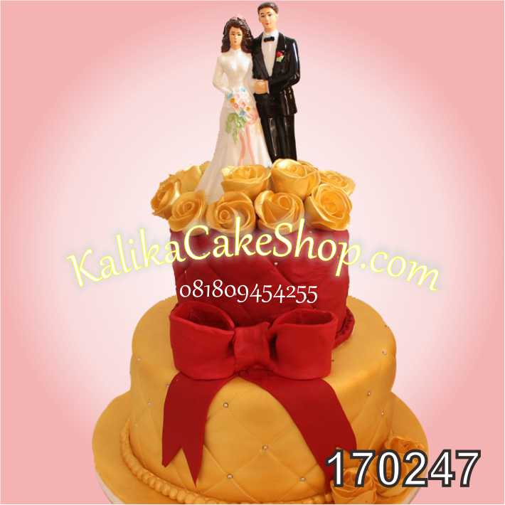 wedding Cake Red and gold